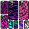 Zebra Print Clip Art Phone Case Cover For iPhone 17 Air 15 16 14 11 12 13 Pro MAX Plus Coque