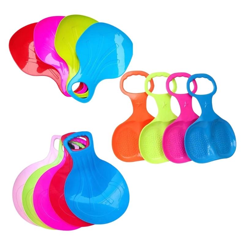 Downhill Sled Snowboard for Kids Snow Grass & Sand Boarding Kids Snow Sled Board Outdoor Winter Skiing Board with Handle