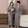 All-Season Cotton Bathrobe for Men and Women, Hotel-Style with Logo