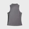 YPFF Trendy European Women's Sleeveless High-Neck Crop Top