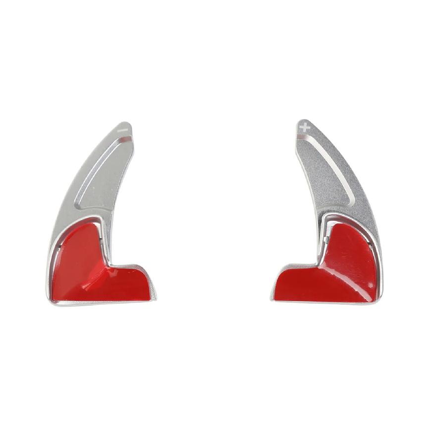 

Автомобильные подрулевые переключатели, удлинительная крышка для Dodge Challenger Charger 2015-2022 Durango 2014-2022, аксессуары для интерьера Silver 2Pieces