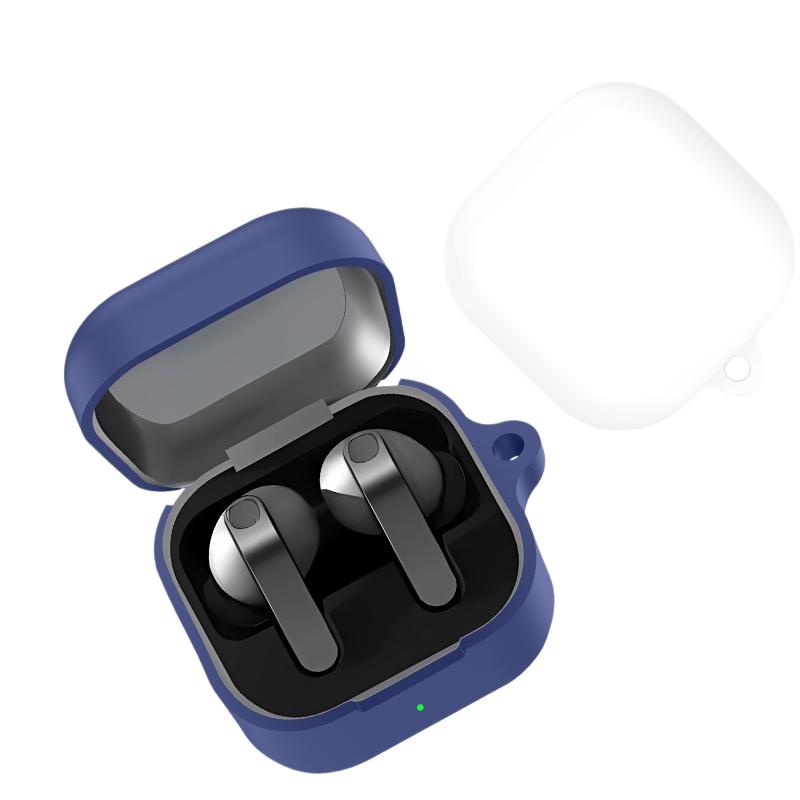 Silicone Earphone Case Cover for Samsung Galaxy Buds 4 Headphone Protective Shell with Hook for Galaxy Buds 4 Pro