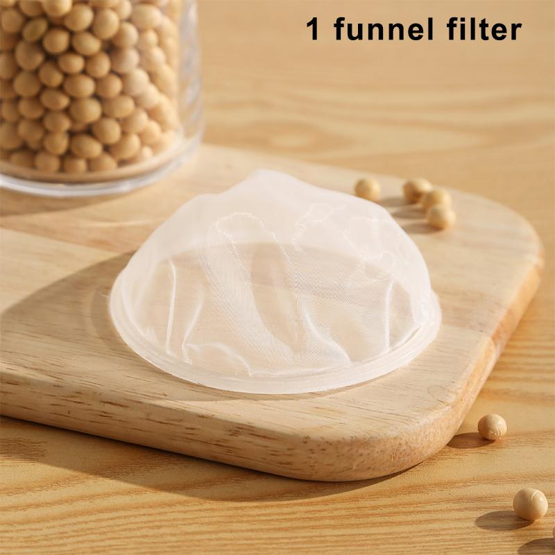 Kitchen Filter Fine Mesh Strainer Sieve Nylon Filter Spoon Plastic Soy Milk Juice Yogurt Food Strainer Kitchen Utensils