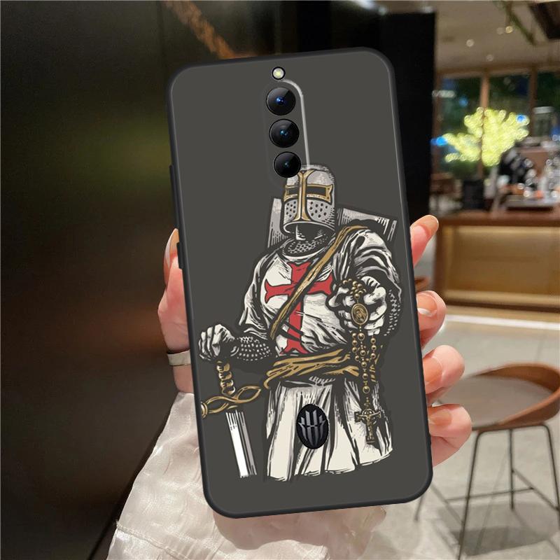 Christian Templar Knights Case For ZTE Nubia Red Magic 8 Pro 8S Pro Plus RedMagic 9 Pro Plus 6 7 6S 7S 6R 5S 5G Cover