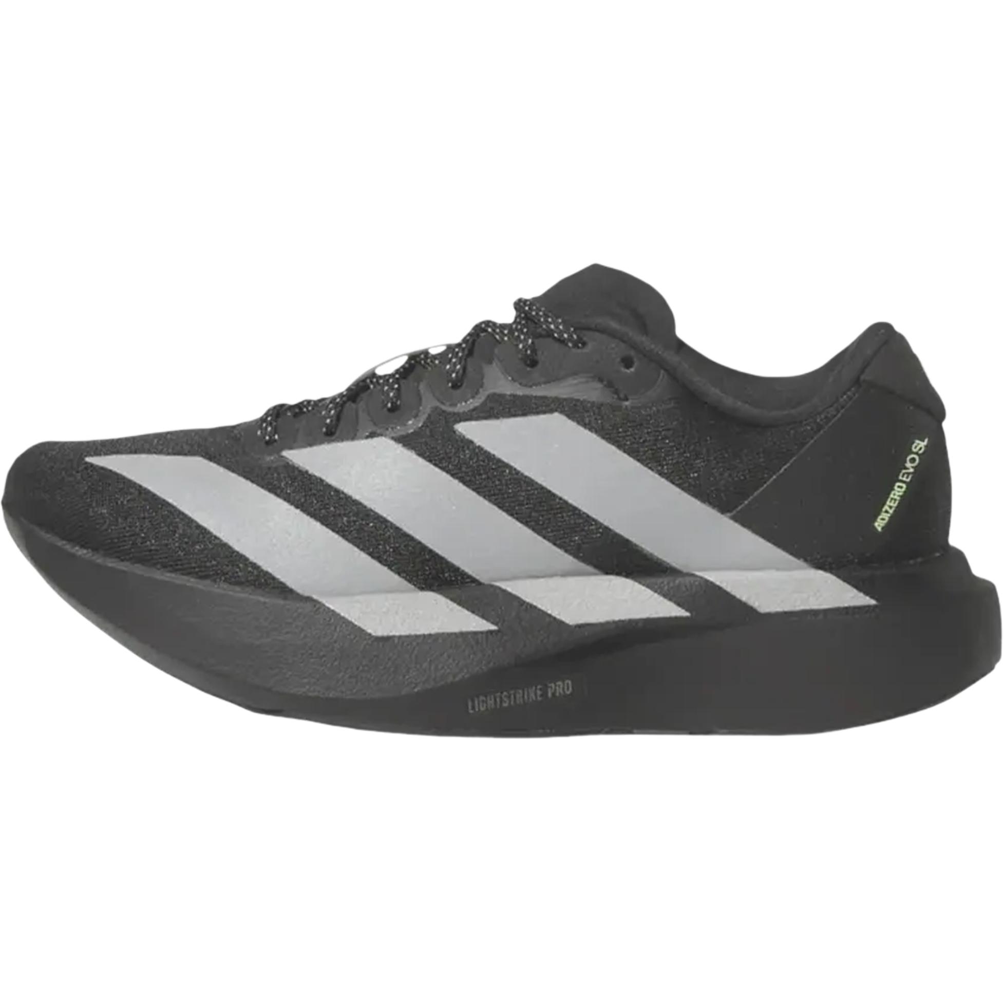 adidas Adizero Evo SL Black Silver Kids Sneakers Silver-Reflective KK3653 38⅔