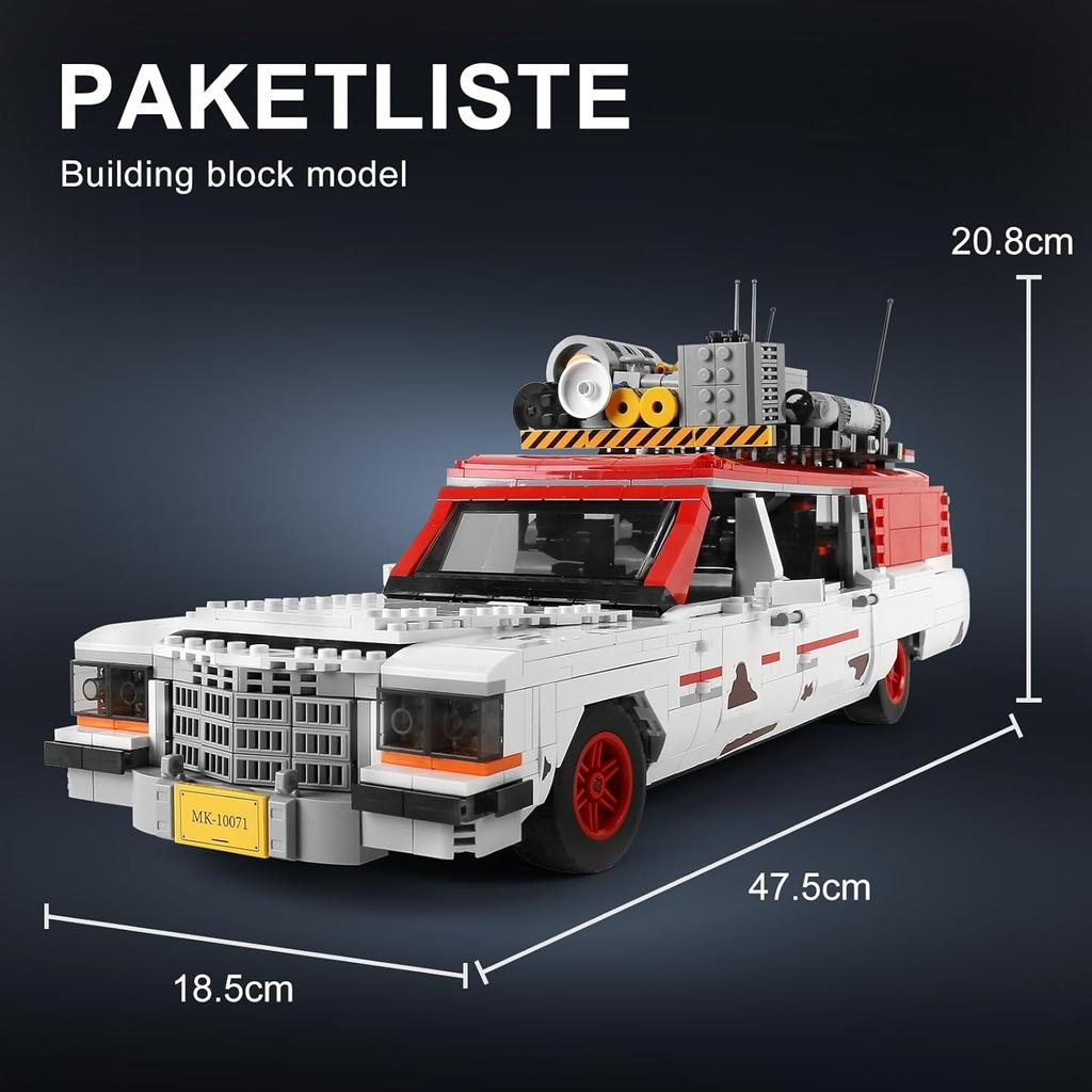 Mould King 10071 Technischer Autobaustein Der Ecto Ghost Bus Modellbau Automodell Ziegel Kinder Weihnachtsgeschenk