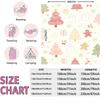 Cute Pink Christmas Tree Flannel Blanket Soft Cozy Throw Blanket Kawaii Holiday Xmas Girls Bedroom Couch Decor Blanket