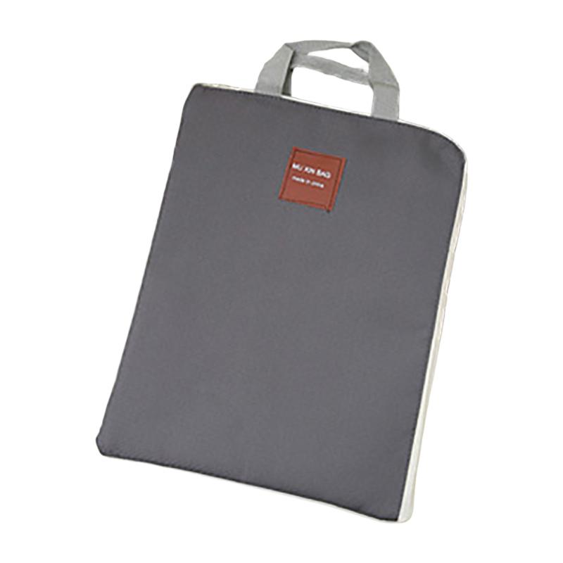 

Oxford Cloth Multi-Layer A4 Document Bag with Phone Pocket Zipper Padded Laptop Briefcase for Office School College Work Commute
