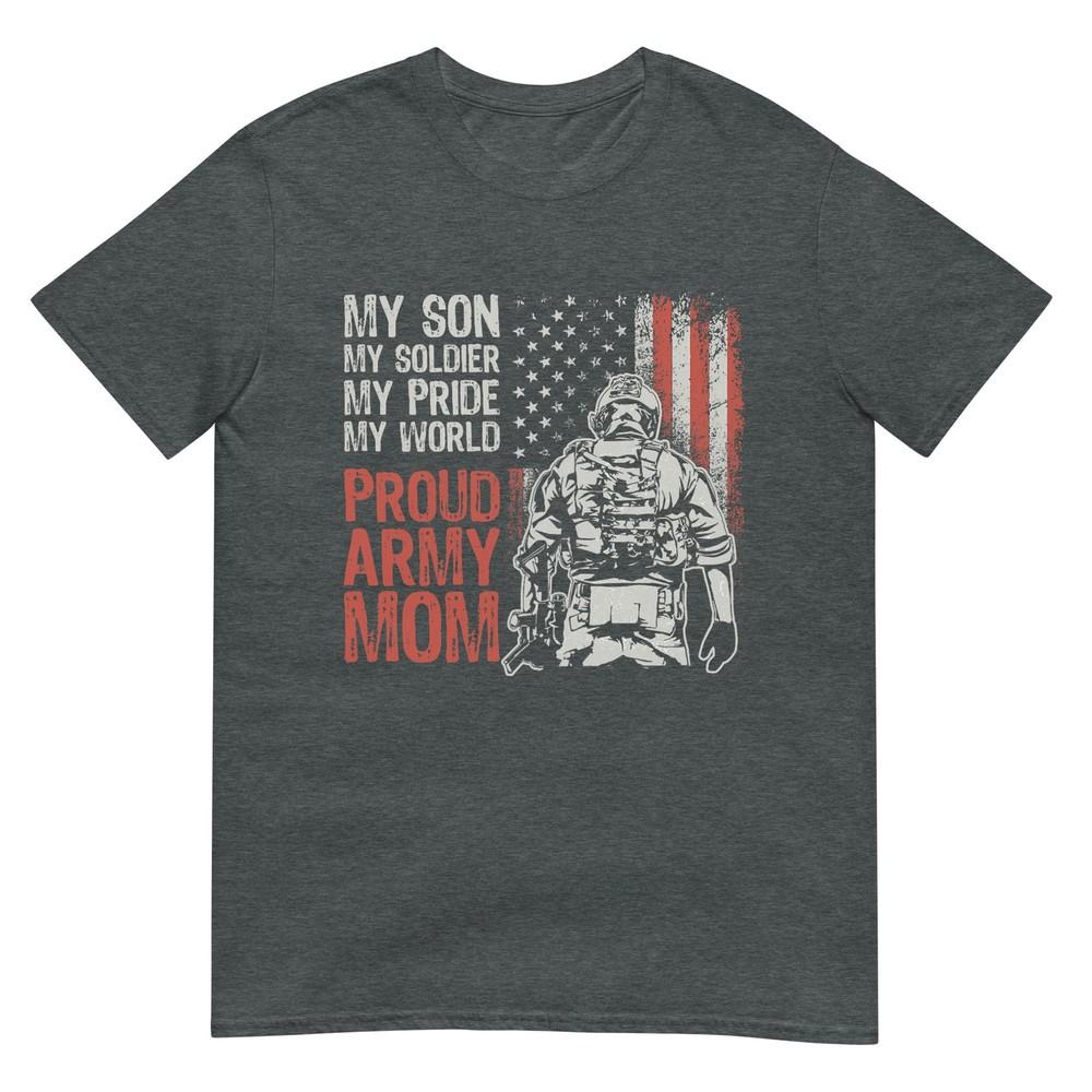My Son My Soldier Hero Proud Army Mom Us Military Mother TShirt