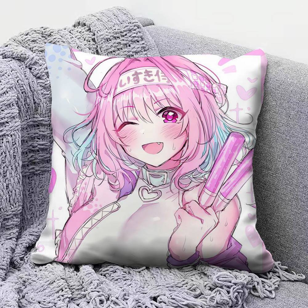 Yumemi Riamu Anime Girl Home Sofa Cushion Covers and Aecorative Custom Pillow Covers