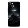 Black Mountain Peak Phone Case Cover for iPhone 17 16 15 14 13 12 11 Pro Max 17 Air Plus Shockproof Soft TPU Shell Fundas Capas