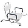 Swivel Shower Chair with Arms and Back, 100 Kg Heavy Duty Bench Seat for Inside Shower Stall and Bathtub Mounting, Bathroom Bath Tub Seat for Adults,