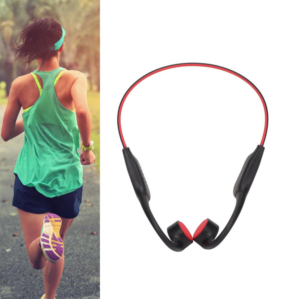 Bone Conduction Bluetooth Headphone Stereo IP68 Sweat Proof Open Ear Wireless Headset with Mic for R