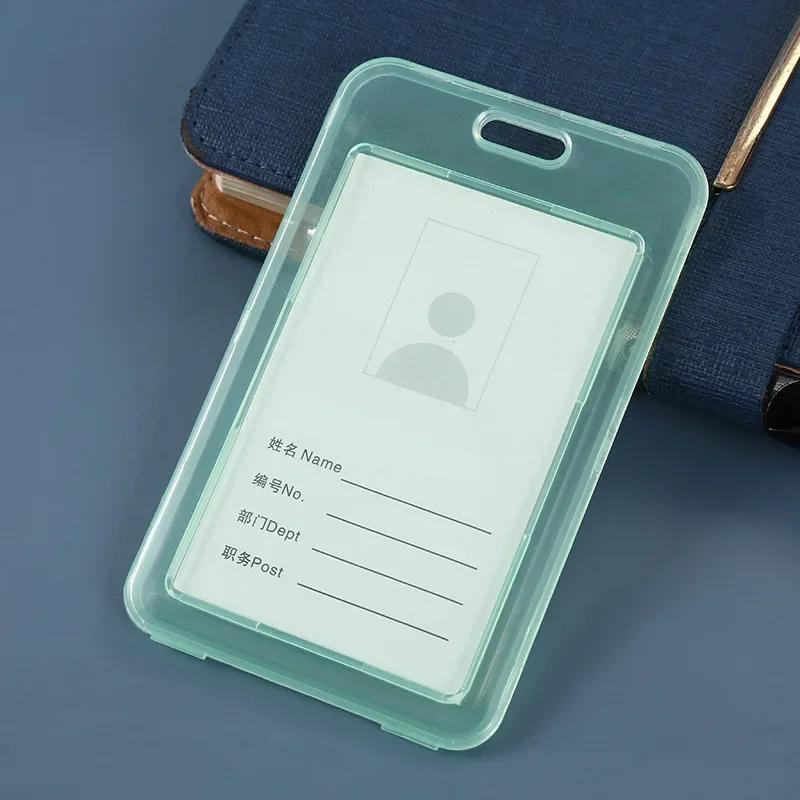 1pcs Transparent PVC Bank Bus Credit Card Holder Cover Storage Card & ID Holders Womem Men Kid's Card Protector Cover Wallet