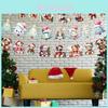 Christmas Deer Banners Party Decorations Ribbon Holiday Home Festive Decor