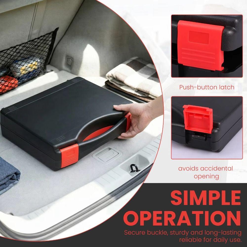 1Pcs PP Plastic Plastic Tool Organizer Storage Case  For Household Workshop Car Storage