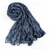Ruffled Edge Silk Scarf Stripes Chiffon Hijab Veil High Qulaity Sunscreen Headscarf  Outdoor