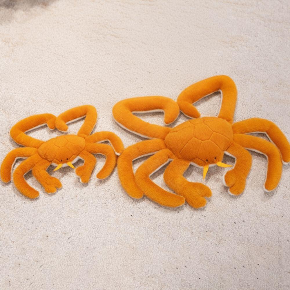 Simulation Crab Plush Toy Fluffy Sea Animal Doll Sleeping Pillow Crab Plush Doll  Christmas Toy