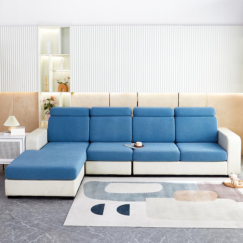 Furniture Protector Couch Covers For Sofas Thick Jacquard Sofa Seat Cushion Cover Anti-Dust Removable Seat Slipcover Kids Pets