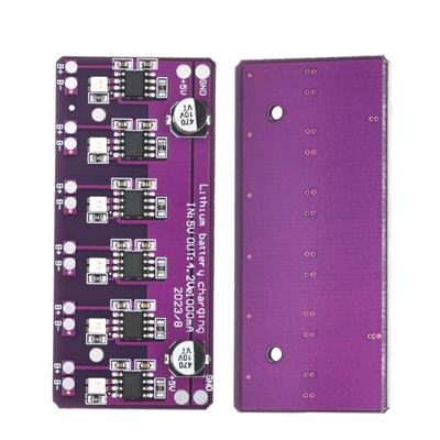 Compact 18650 Battery Charging Module with 6Channels Intelligent Technology for Parallel Charging DC5V 6V Input