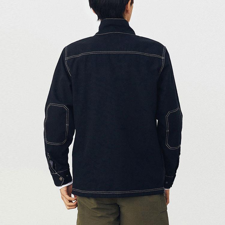 Vans Contrast Stitch Half-Zip Work Jacket Men jackets Black VN0A54B6BLK