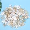 200 Pcs Snowflakes Confetti Non Woven Fabric Christmas   Party Decoration Snowflakes(Silver )