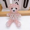 Keychain Pendant, Cartoon Bear Handcrafted Metal Keychain with Glossy Realistic Surface, DIY Animal Beading Kit for Backpack or Handbag