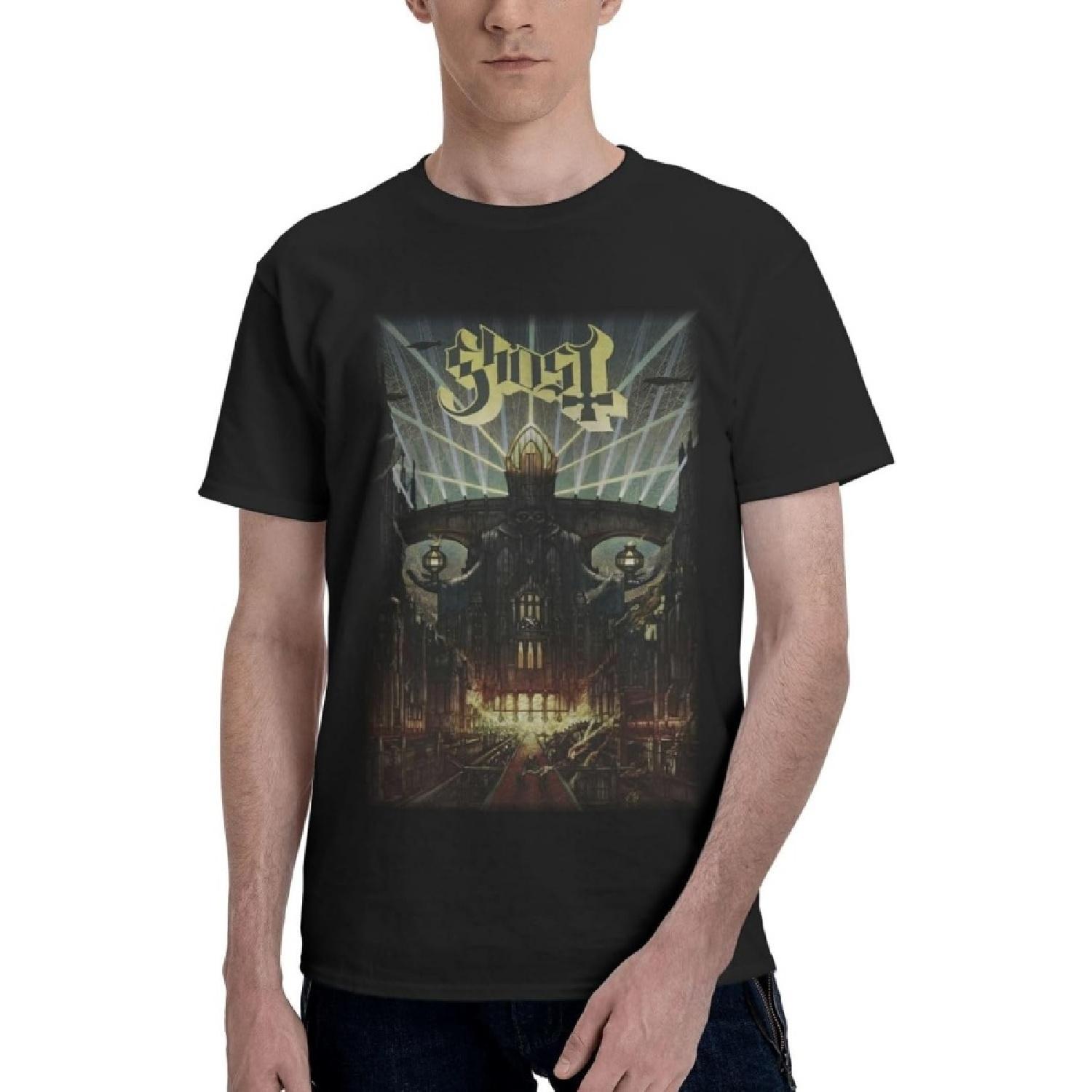 KaKPBu Ghost Meliora Mens T-Shirt Crew Neck T Shirt Short Sleeve Tee Classic T-Shirt Undershirts S