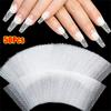 50Pcs UV Gel French Form Wrap Non-woven Glass Fiber Paper Durable Silk Fiberglass Nail Extension
