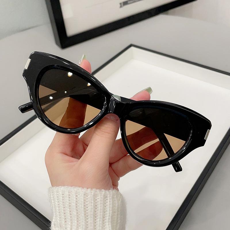 

JYL TS Big Face Sunglasses Women UV Protection Slimming CY5523 A-9212 сизый