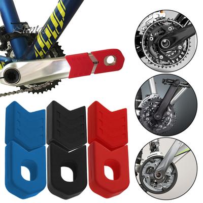 1 Pair Bicycle Crank Protector MTB Mountain Bike Crankset Caps Protector Anti-Scratch High Strength Bicycle Crank Arm Boots Protective Gear