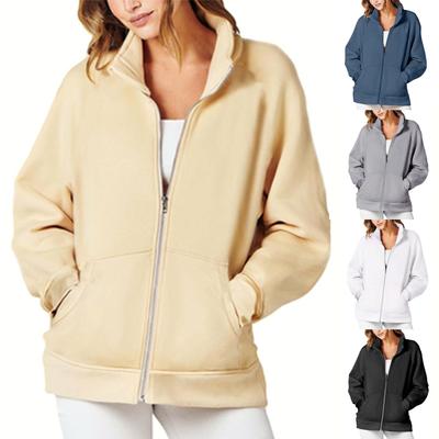 Women's Hoodies  Long Sleeve Casual Full Zipper Sweatshirts Sweatshirts Coat Jackets  With Pockets