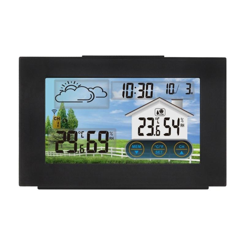 Wireless Weather Forecast Station Featuring 433MHz Remote Sensors Digital Calendar Alarm Temperature Humidity Monitor