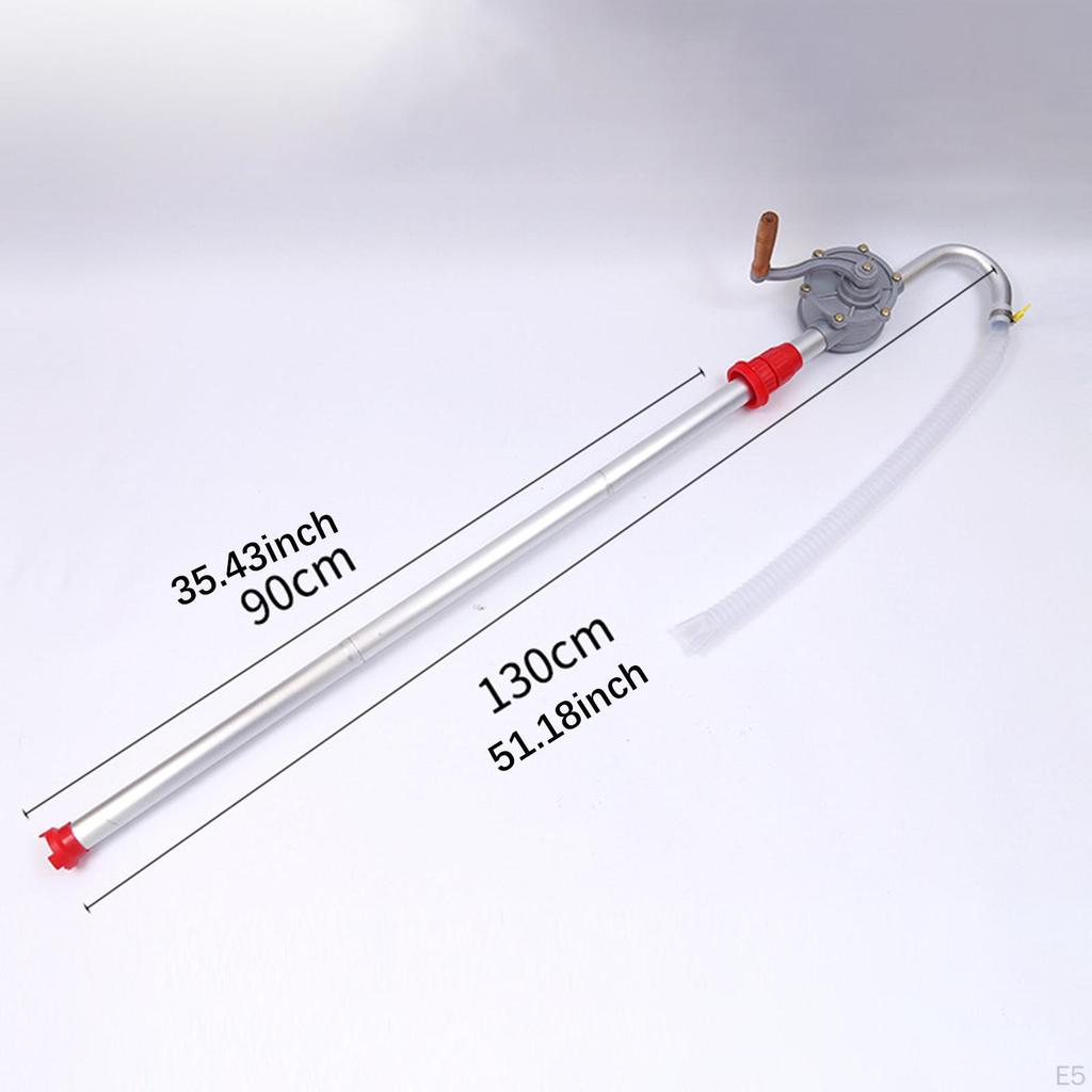 Crank-Driven Oil Transfer Pump for Drum Use with Strainer Included