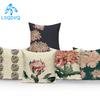 Polyester Cojines Decorativos Para Sofa Farmhouse Decor Flower Floral Pillow Cover Decorative Cushion Cover For Living Room