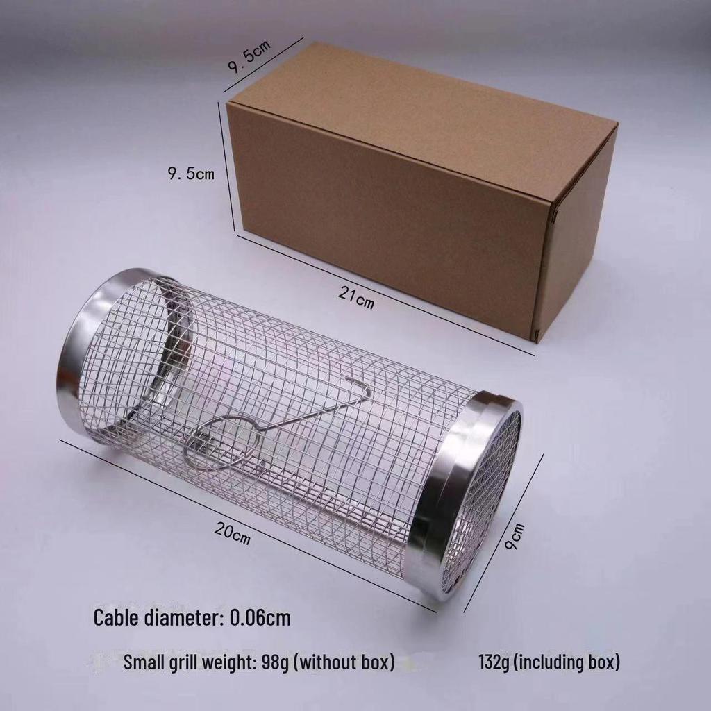 Stainless Steel 304 BBQ Mesh Basket Cage for Outdoor Grilling