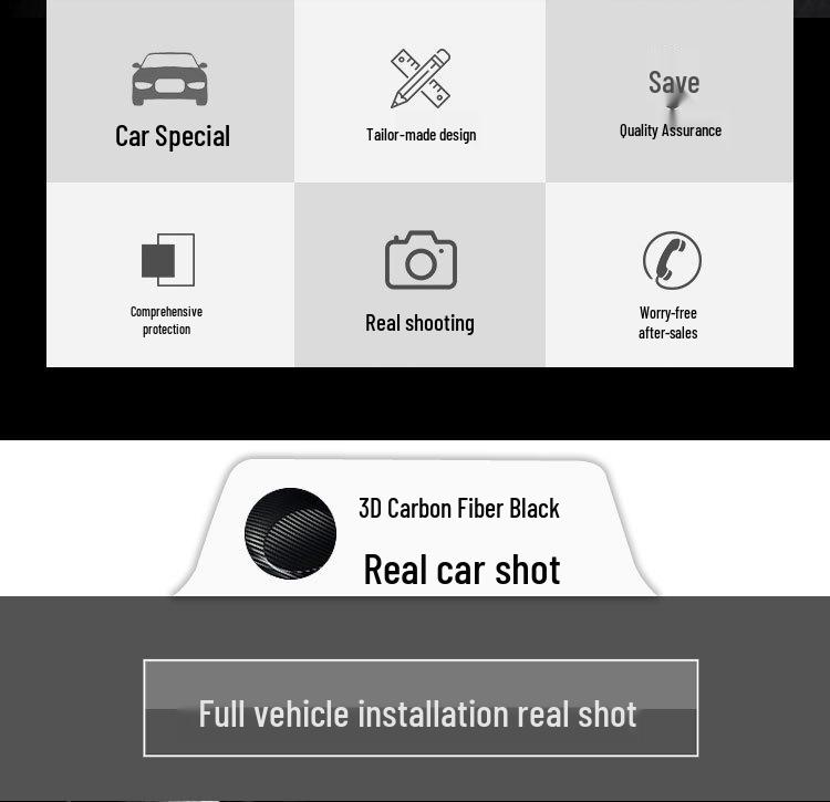 Volvo XC60 '18-'21 Carbon Fiber Interior Trim Sticker - Free Replacement