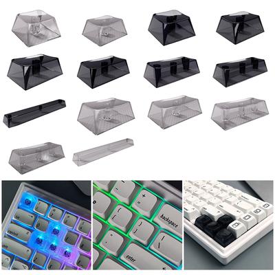 XDA Keycaps Mechanical Keyboard Keycaps PC Material Mirror Translucent Keycap 1.75 Keycap