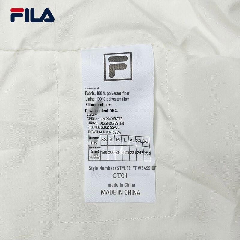 FILA Women's Long Hooded Padded Down Jacket