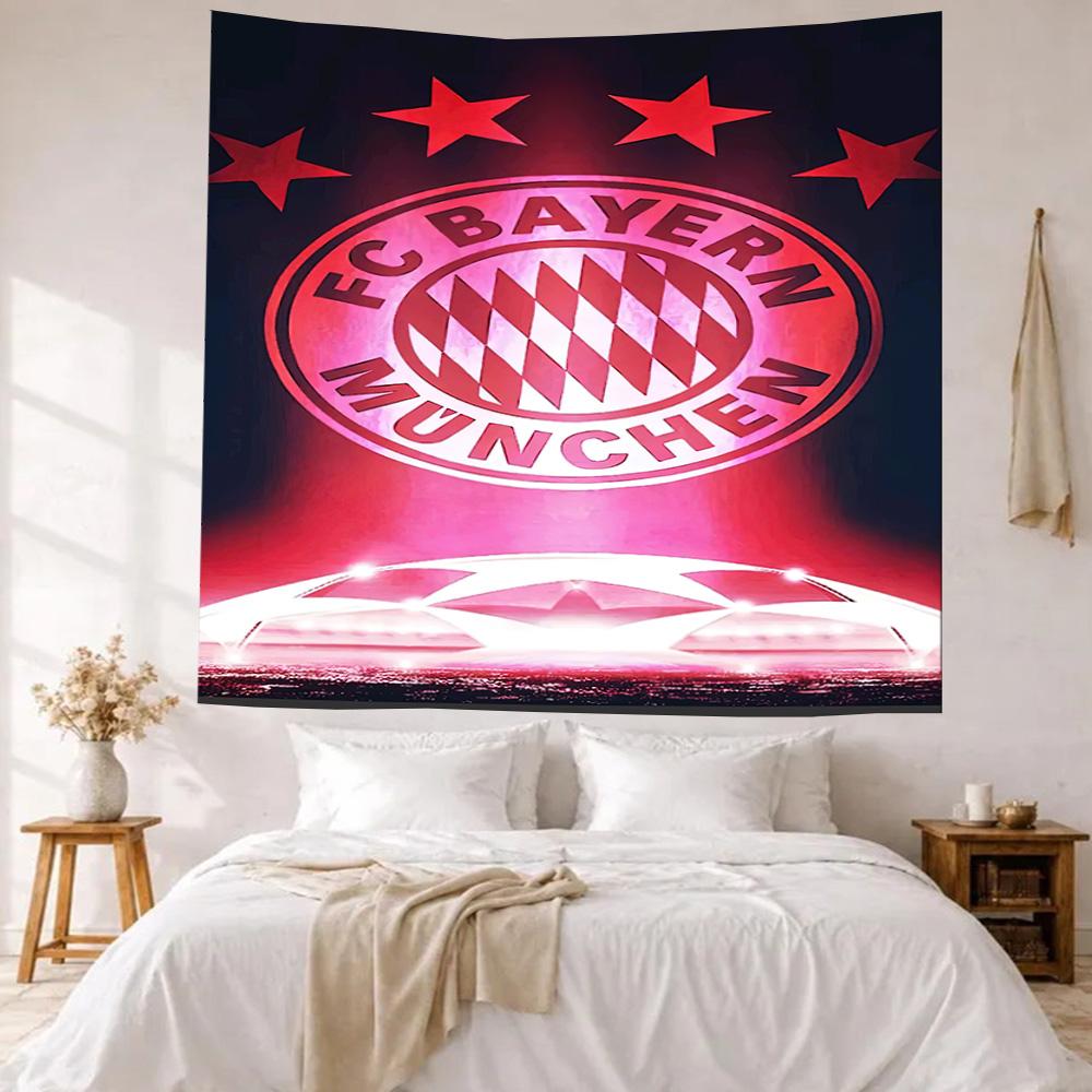 Fc Bayern Munich Wall Decor Tapestry Art For Pet Memorial Birthdaywedding Party Backdrop Family Gift