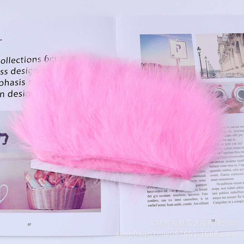 5-7Cm Bone-Cut Full Flannel Edge Stage Clothing Material Turkey Fluff Skirt Barbie Diy