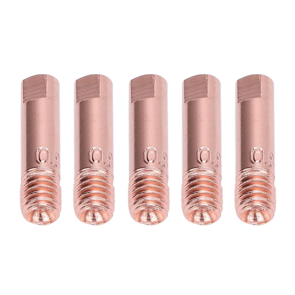 60PCS 0.8mm Contacting Tips Copper Electrode Tip Replacement for ARCCAPTAIN MIG200 MIG130 Welding To