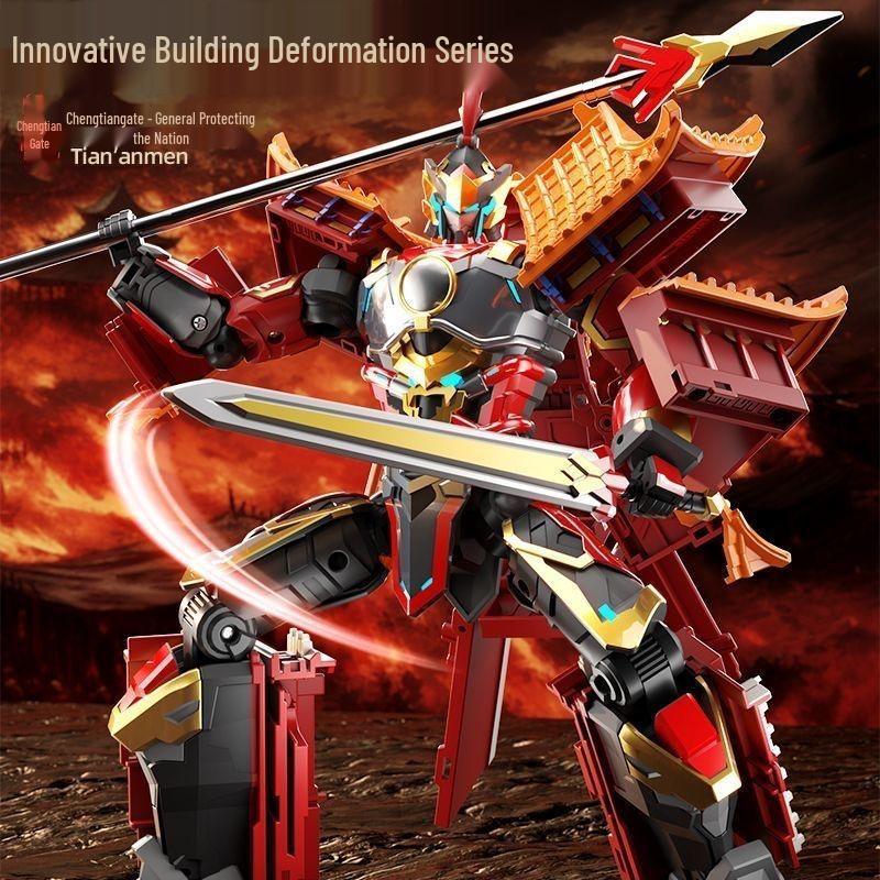 Sun Wukong Transformer Robot Toy - Ancient Building Protector Model
