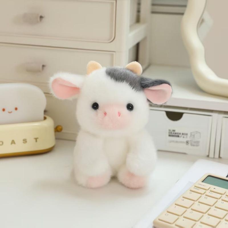 Snot bear computer screen decoration lying down bear ornament office mouse pony panda Zhuoban plush doll