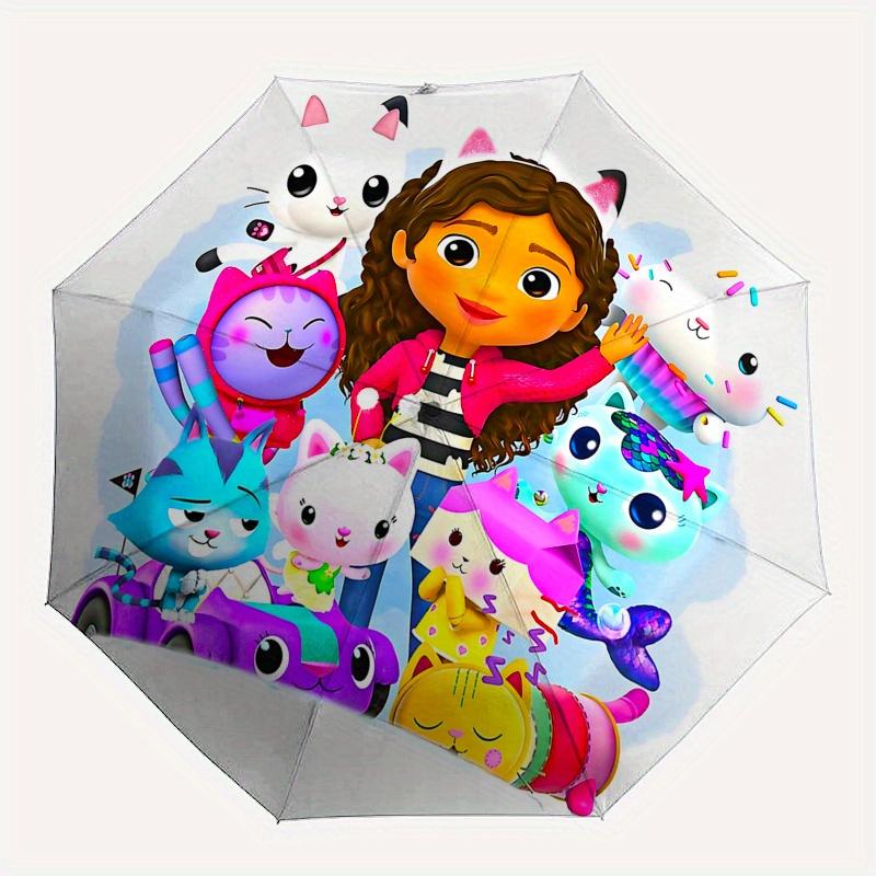 Gaby's Dollhouse Automatic Opening and Closing Umbrella, Compact Travel Umbrella, Lightweight and Portable, Suitable for Beach Commuting Bus