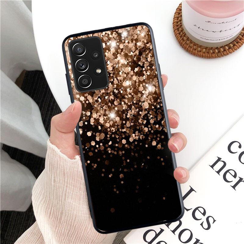Neue Luxus Rose Gold Diamant Herz Telefon Fall Für Samsung Galaxy A13 A03 A12 A32 A71 A11 A21S A02 A52 A72 a51 A50 A70 A31 M31