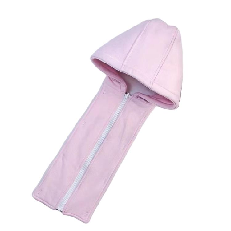 Winter Ready Detachable Button Zipper Down Jacket Hat Thickened Removable False Collar Hooded Sweatshirt Hat