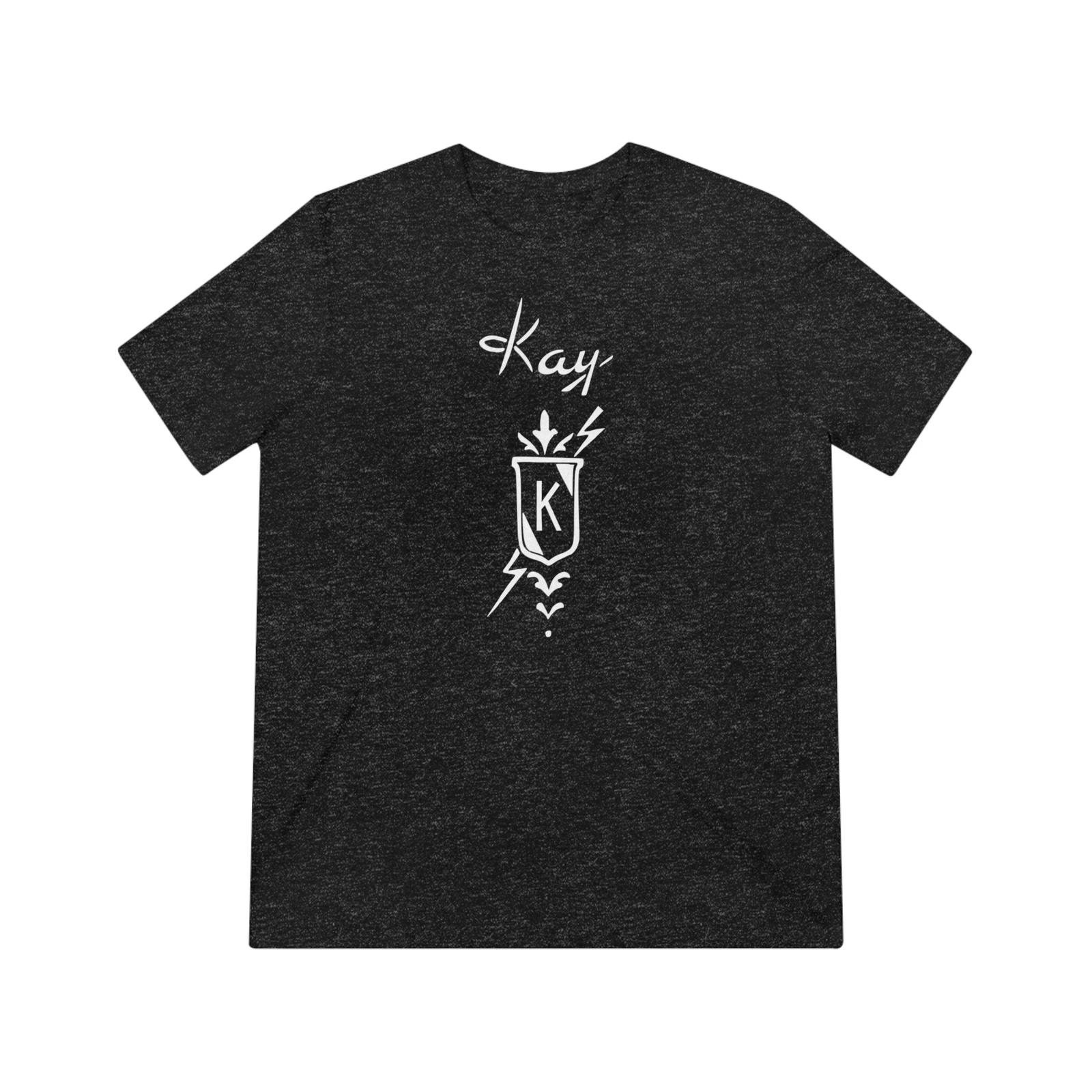 K-161 Kay Thin Twin Jimmy Reed Guitar Headstock Vintage Emblem Triblend T-Shirt S