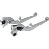 Set of 2 Brake Clutch Lever Fit for Harley-Davidson Electra Glide Ultra Classic FLHTCU 1996-2014 (Silver)