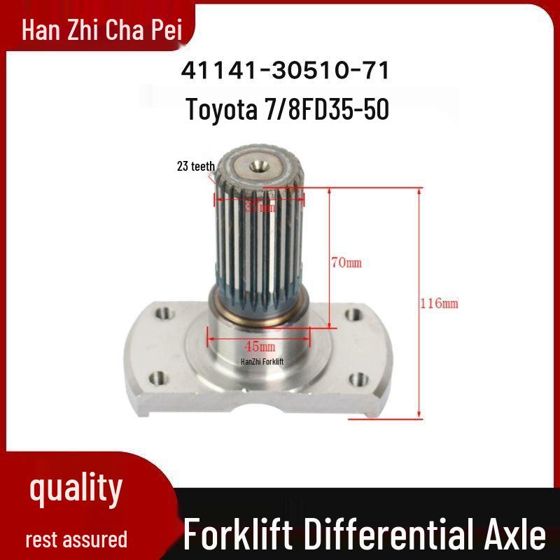 Toyota Forklift Differential Axle Assembly, 23 Teeth, for Models 7/8FD35-50 (Part No. 41141-30510-71) 7/8FD35-50